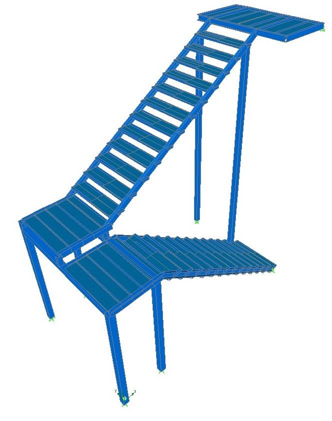 Estructura metálica – Escalera exterior